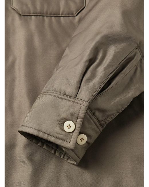 Visvim Multicolor Keesey Convertible-Collar Padded Silk-Twill Shirt Jacket for men