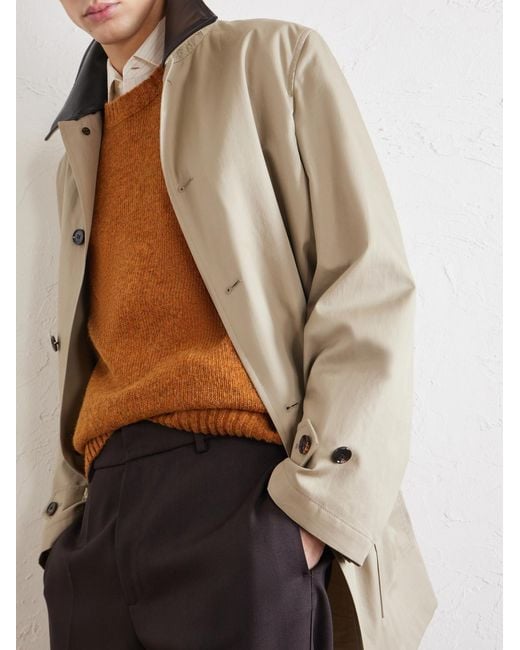 Caruso Brown Wool Sweater for men