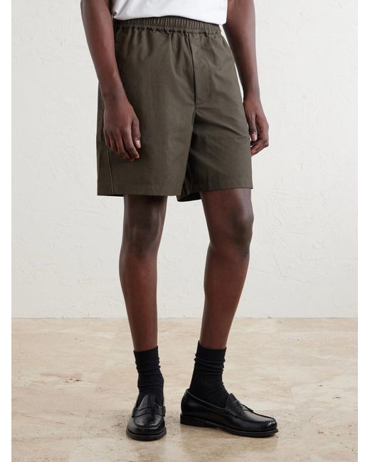 Givenchy Green Straight-Leg Shell Shorts for men