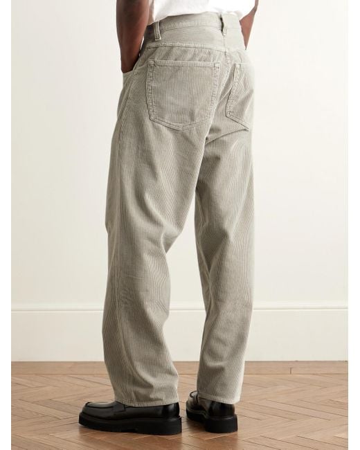 Agolde Gray Fusion Straight-Leg Cotton-Corduroy Trousers for men