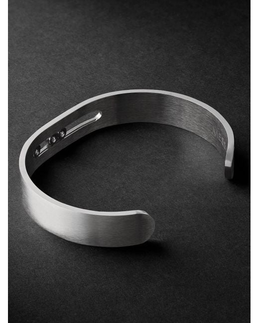 Messika Black Move Titanium Diamond Cuff for men