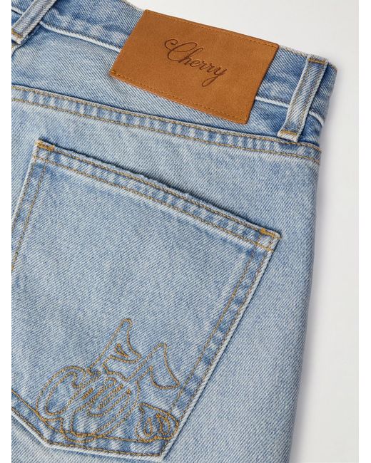CHERRY LA Blue Straight-Leg Jeans for men
