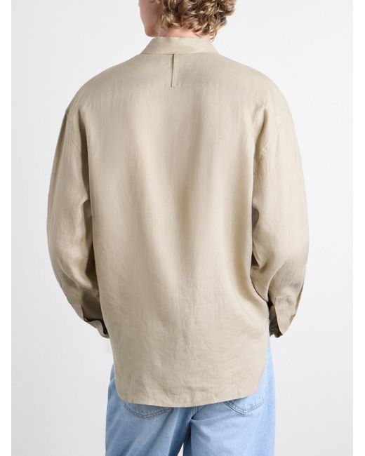 Studio Nicholson Natural Rafe Linen Shirt for men
