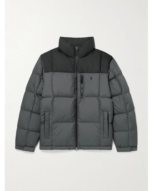 Polo Ralph Lauren Gray Gorham Quilted Ripstop Down Jacket for men