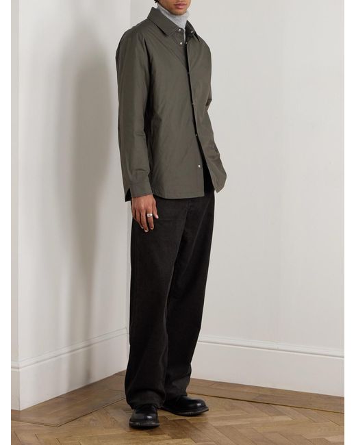 A Kind Of Guise Green Olkay Cotton Overshirt for men