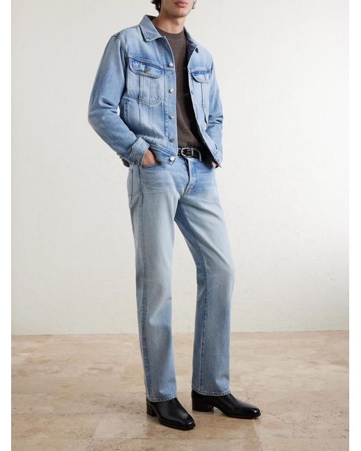 Tom Ford Blue Iconic Denim Jacket for men
