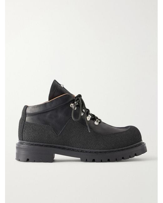 Our Legacy Black Quest Kevlar-Trimmed Leather Boots for men