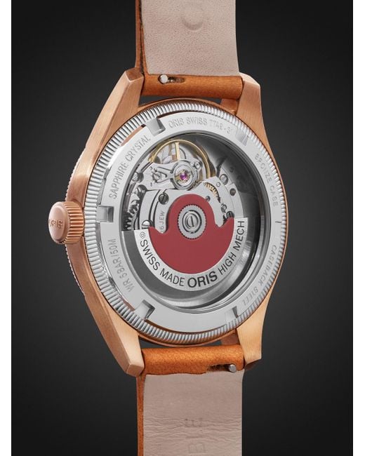 Oris Black Big Crown Pointer Date Automatic 36Mm Bronze And Leather Watch, Ref. No. 01 754 7749 3167-07 5 17 66Br for men