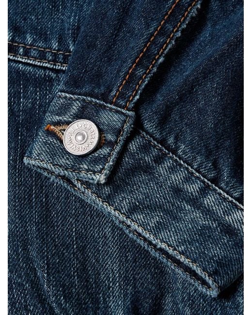 Visvim Blue Social Sculpture Selvedge Denim Jacket for men