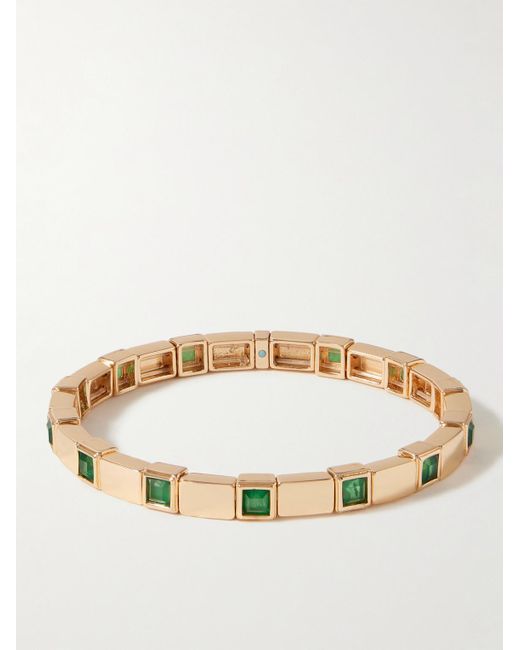 Roxanne Assoulin Metallic Gold-tone And Crystal Beaded Bracelet for men
