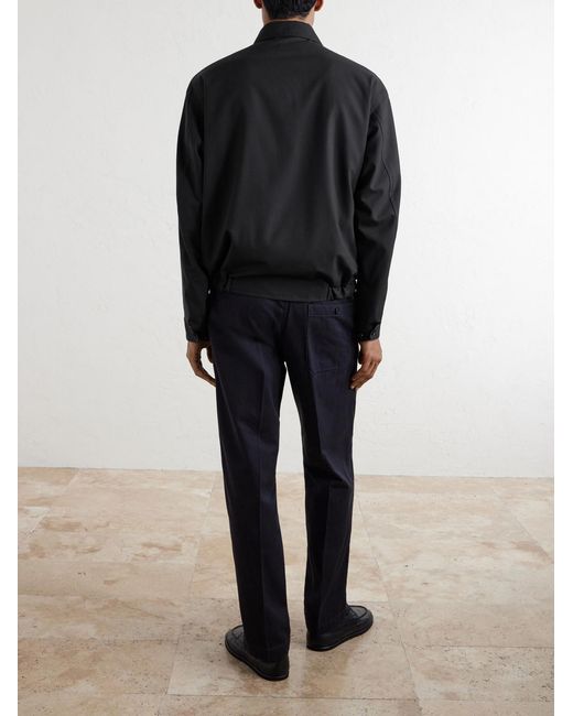 Kaptain Sunshine Black Wool Blouson Jacket for men