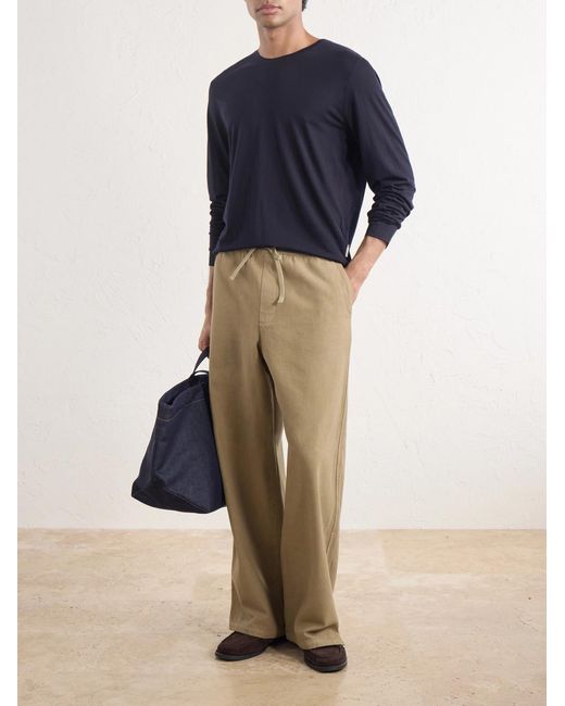 Orlebar Brown Blue Ob-t Wool-jersey T-shirt for men