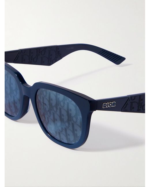 Dior Blue Dior B27 S3f D-frame Logo-detailed Acetate Sunglasses for men