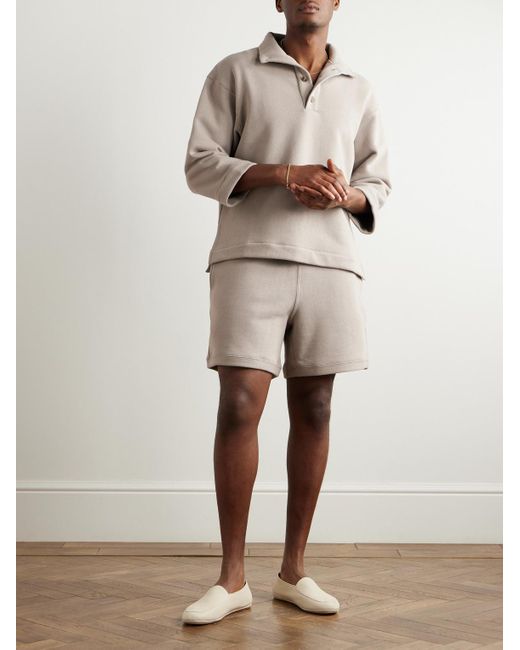 Shorts A Gamba Dritta di STÒFFA in Natural da Uomo