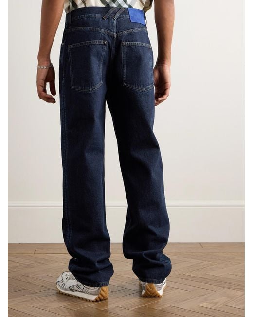 Burberry Blue Straight-Leg Jeans for men