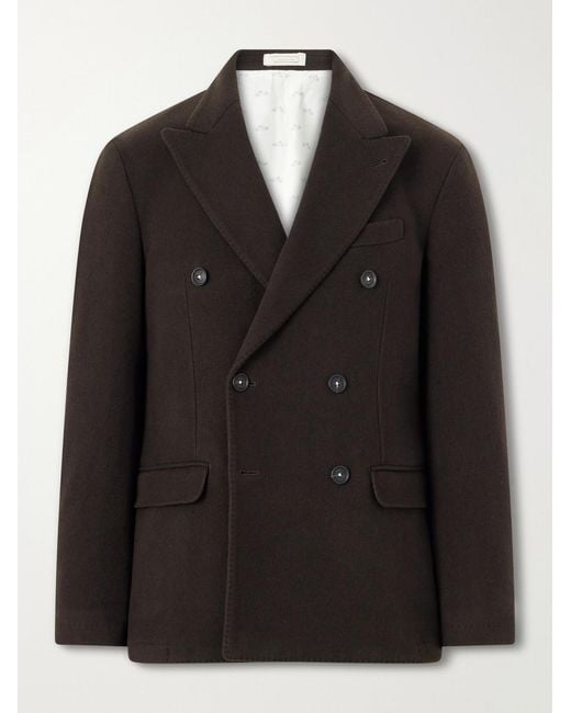 Massimo Alba Black Brando Cashmere Coat for men