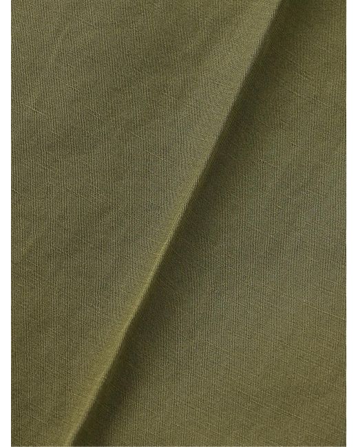 Pantaloni slim-fit a gamba dritta in chinolino Venezia 1951 di Incotex in Green da Uomo