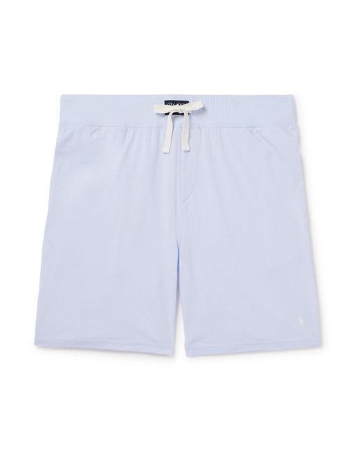 Polo Ralph Lauren Blue Straight-leg Stretch Modal And Cotton-blend Jersey Pyjama Shorts for men