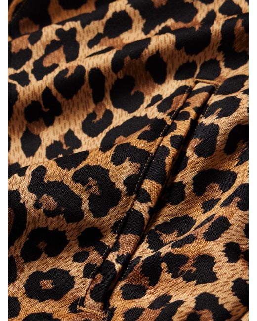 Kapital Brown Webbing-trimmed Leopard-print Tech-jersey Track Jacket for men