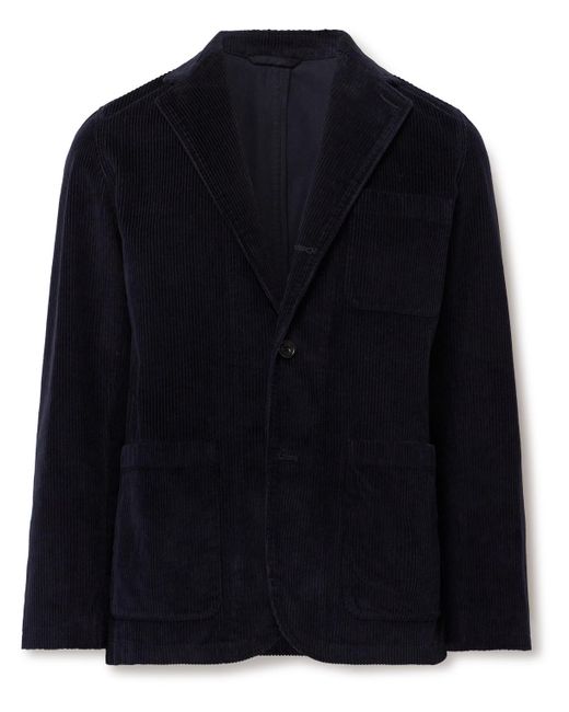 Hartford Jonny Unstructured Cotton corduroy Blazer in Blue for Men