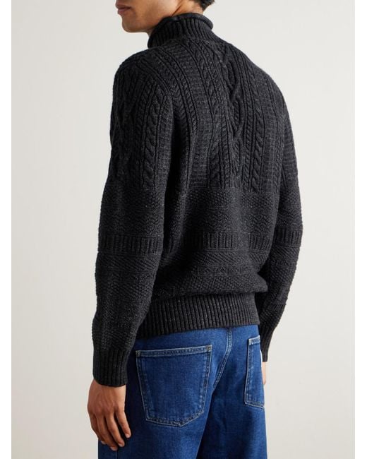 Pullover A Collo Alto di RRL in Blue da Uomo