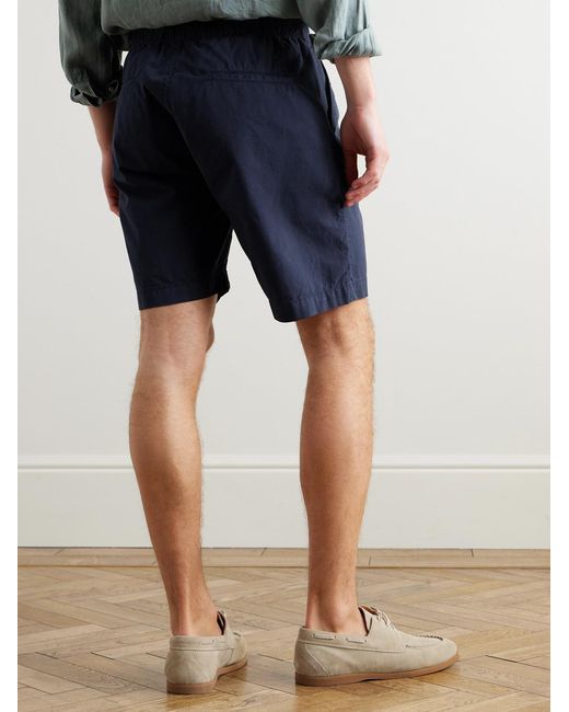 Hartford Blue Joggy Slim-Fit Cotton Drawstring Shorts for men