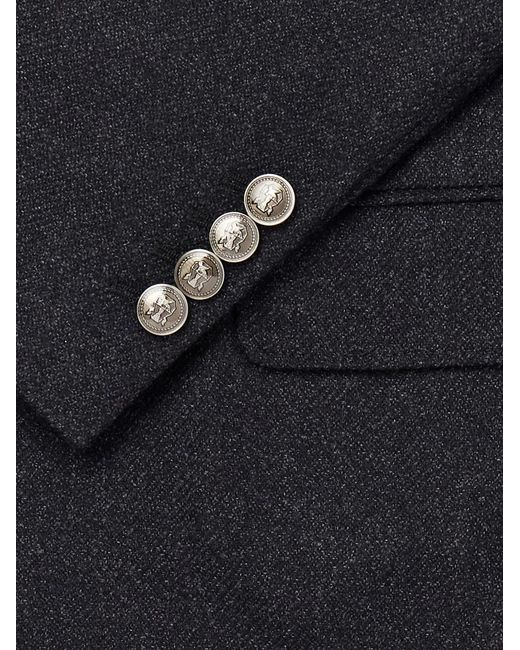 Brunello Cucinelli Black Virgin Wool Suit Jacket for men