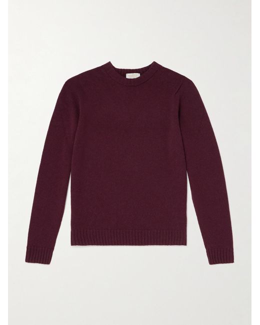 John Smedley Purple Norfolk Recycled-Cashmere And Merino Wool-Blend Sweater for men