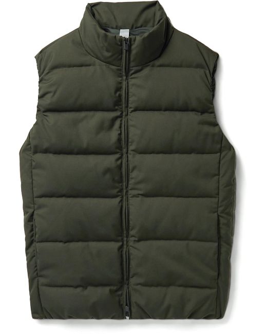 Incotex Slowear Teknosartorial Quilted Twill Gilet in Green for Men | Lyst