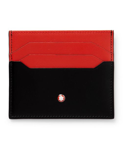 Montblanc Red Meisterstück Leather Cardholder for men