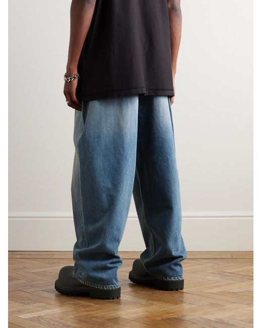 Balenciaga Blue Wide-leg Jeans for men