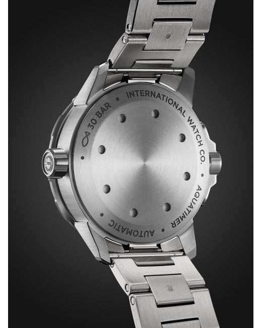 Iwc Black Aquatimer Automatic 42Mm Stainless Steel Watch, Ref. No. Iw328803 for men
