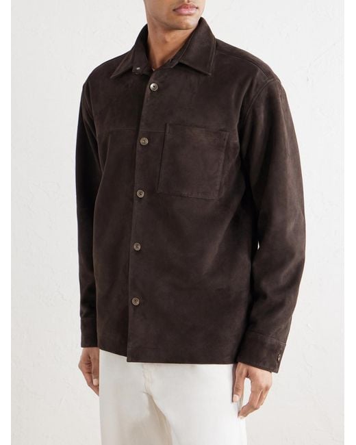 NN07 Black Freddy 80030 Suede Jacket for men