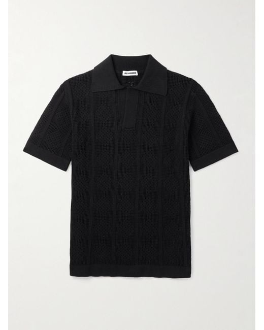 Polo di Jil Sander in Black da Uomo