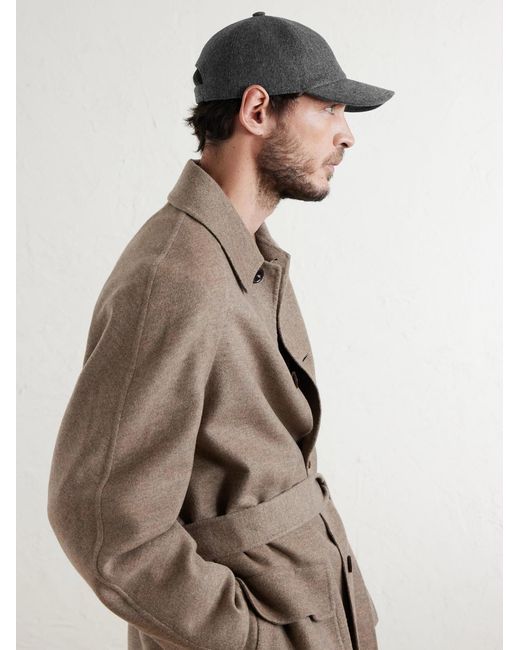 Loro Piana Black Logo-embroidered Storm System Baby Cashmere Baseball Cap