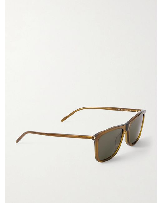 Saint Laurent Brown Square-frame Acetate Sunglasses for men