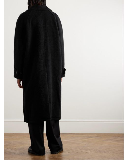 mfpen Black Installation Recycled-wool Felt Trench Coat for men