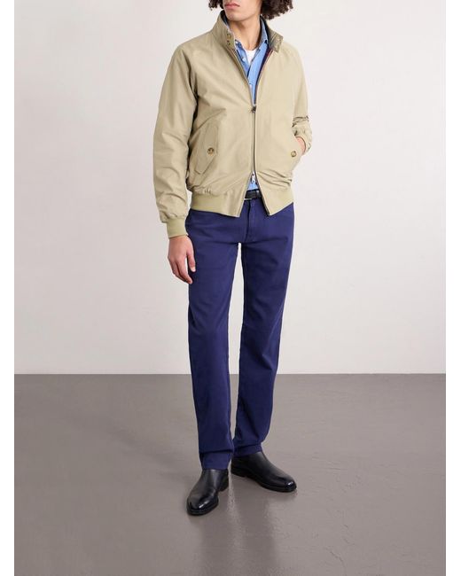 Peter Millar Blue Crown Straight-leg Cotton-canvas Trousers for men
