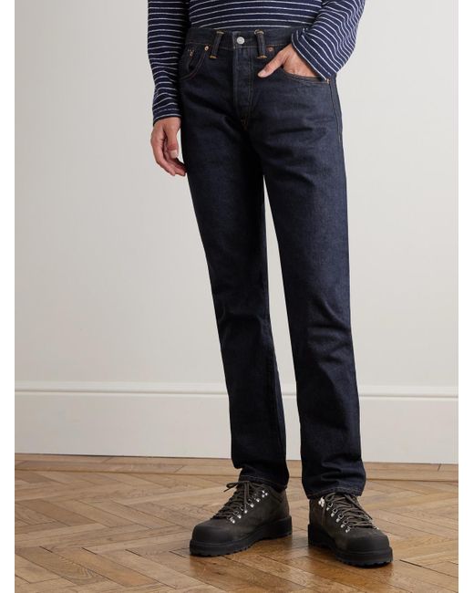 RRL Blue Slim-Fit Selvedge Jeans for men