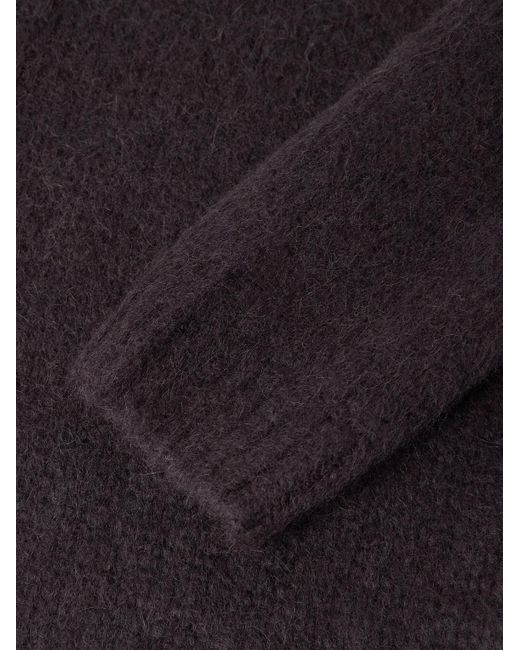 Dries Van Noten Blue Alpaca-Blend Cardigan for men