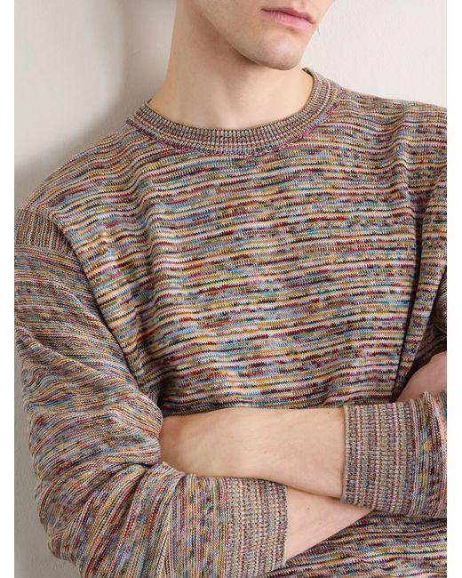 Paul Smith White Knitted Organic Cotton Sweater for men