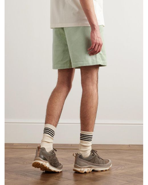 Brain Dead Climber gerade geschnittene Shorts aus Baumwollcord mit Gürtel in Green für Herren