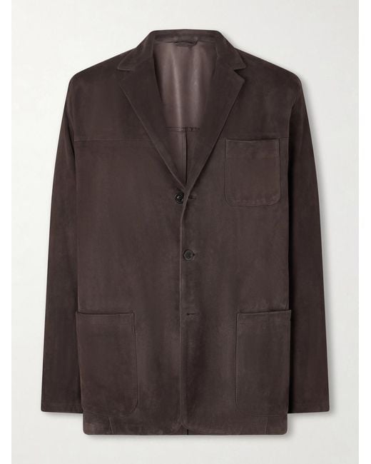 Boglioli Brown Suede Jacket for men
