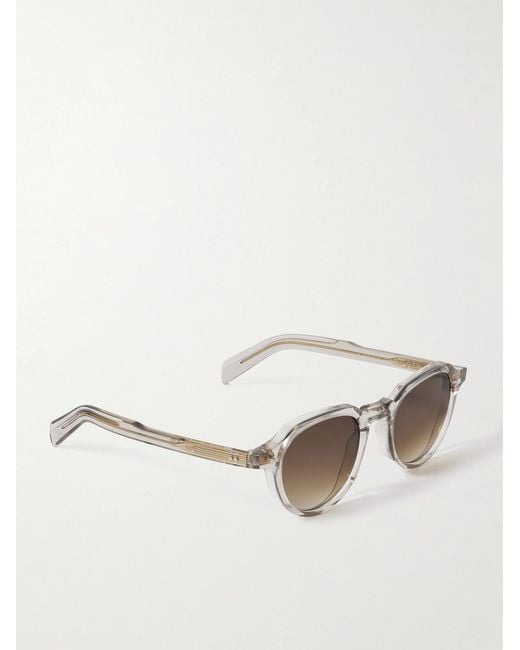 Cutler & Gross Natural Gr06 Round-Frame Acetate Sunglasses for men