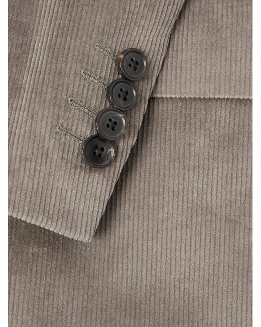 Paul Smith Gray Cotton-Blend Corduroy Blazer for men