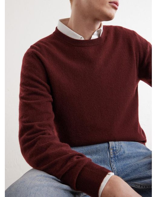 Altea Red Cashmere Sweater for men