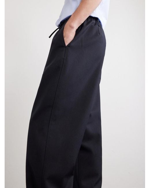 Dries Van Noten Blue Penny Straight-leg Wool Trousers for men