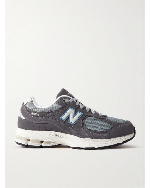 New Balance Gray 2002r Mesh-trimmed Suede Sneakers for men