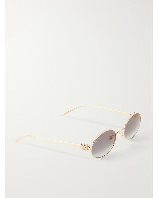 Cartier Natural Rounded-frame Metal Sunglasses for men
