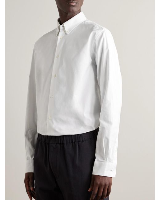 Paul Smith Hemd aus Baumwoll-Oxford mit Button-Down-Kragen in White für Herren